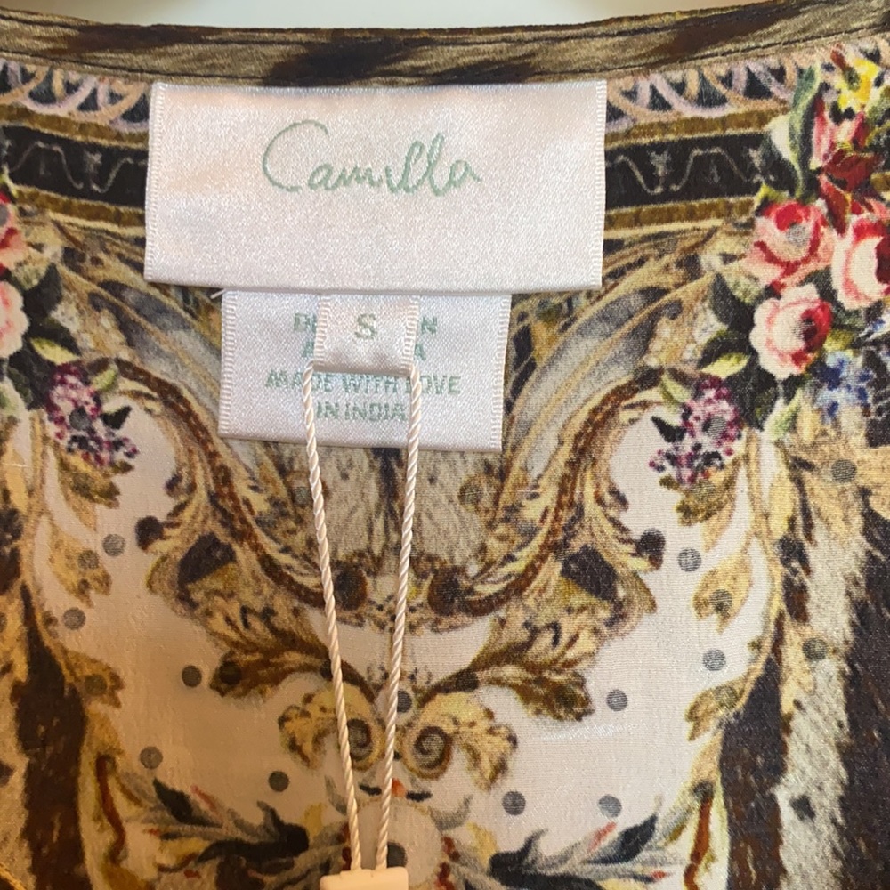 Camilla silk embellished dress BNWT - Picture 4 of 4